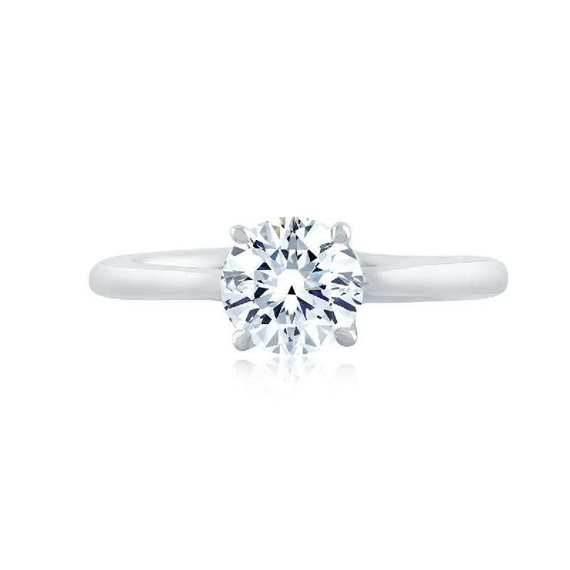 A.Jaffe Classic Four Prong Solitaire Diamond Engagement Ring MES423/100