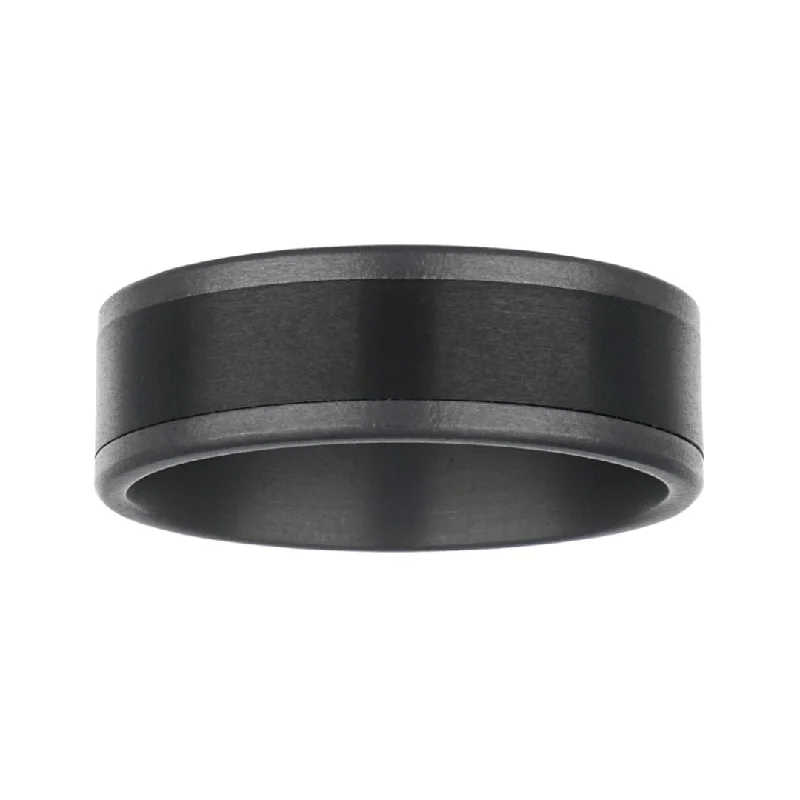 Black Titanium/Tantalum Men's Ring