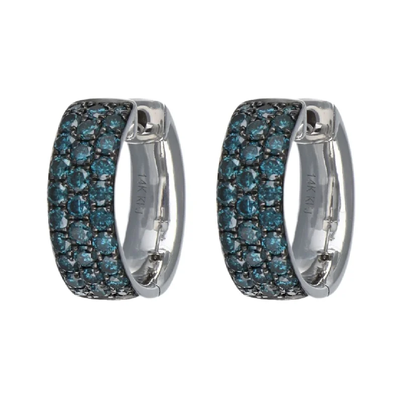 Blue Diamond Earrings (Blue Diamond 1.01 cts.)