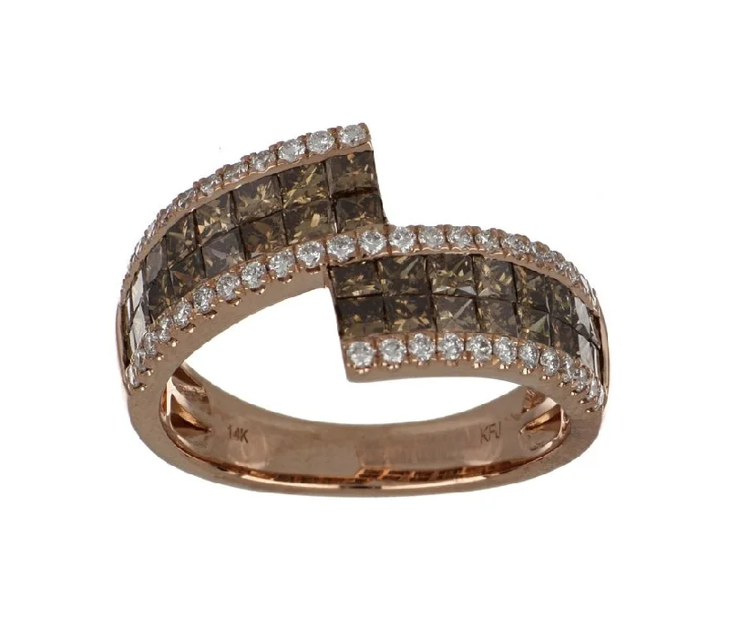 Brown Diamond Ladies Ring (Brown Diamond 1.65 cts. White Diamond 0.34 cts.)