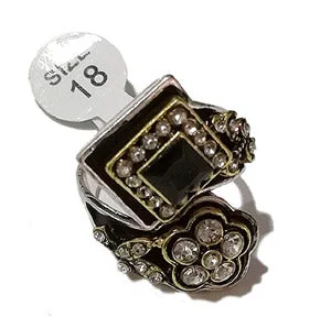 Fashion High Quality gemstone inlay ring Party wear