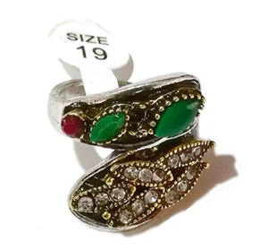 Fashion High Quality gemstone inlay ring Party wear