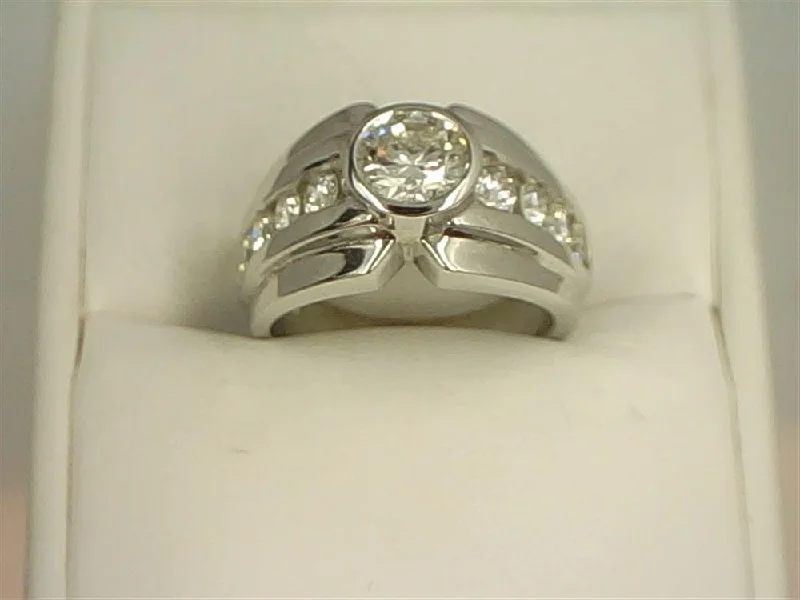 GIA 1.00ct Diamond & 14K & 8 D