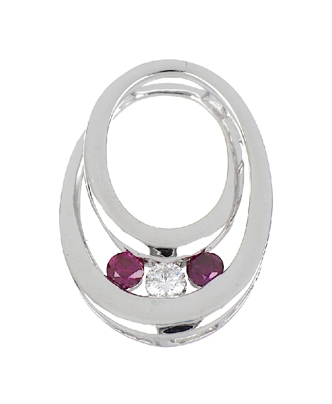 Purple Diamond Ladies Pendant (Purple Diamond 0.33 cts. White Diamond 0.17 cts.)