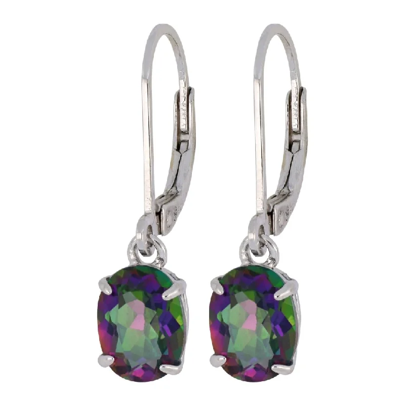 Rainbow Topaz Earrings (Rainbow Topaz 3.0 cts.)