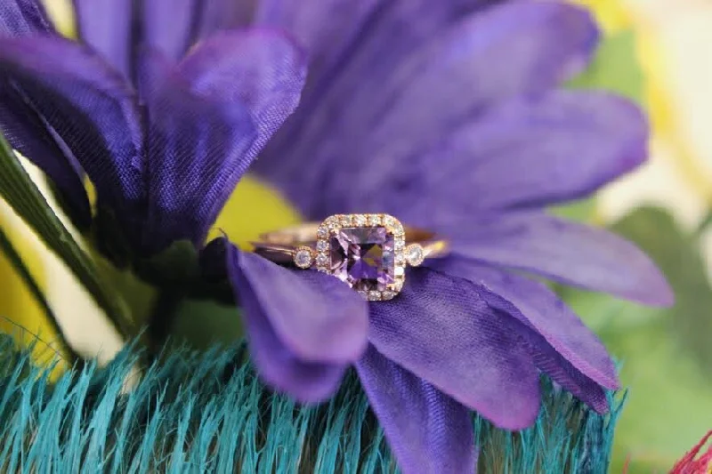 Stanton Color Rose de France Amethyst Ring