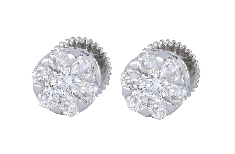 White Diamond Ladies Earring (White Diamond 1.04 cts.)