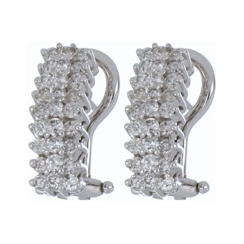 White Diamond Earrings (White Diamond 0.92 cts.)