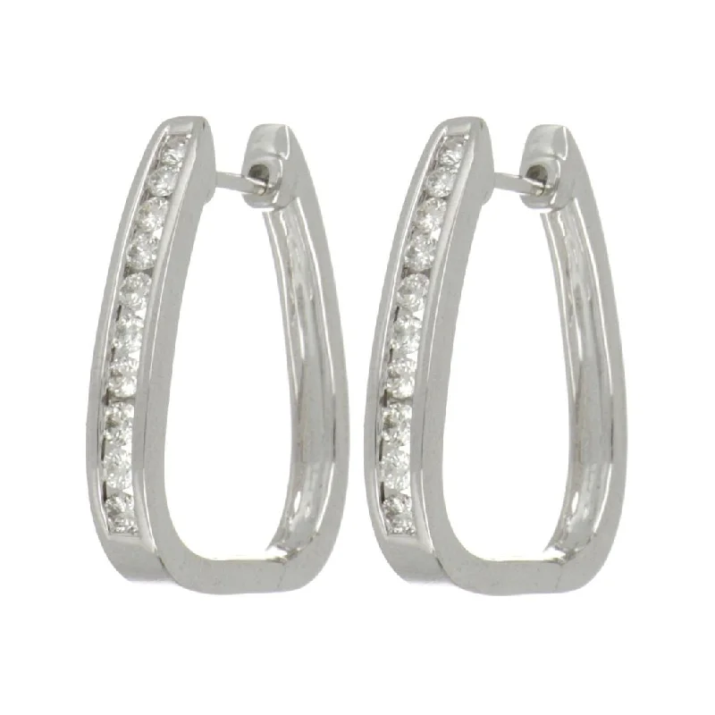 White Diamond Earrings (White Diamond 0.425 cts.)