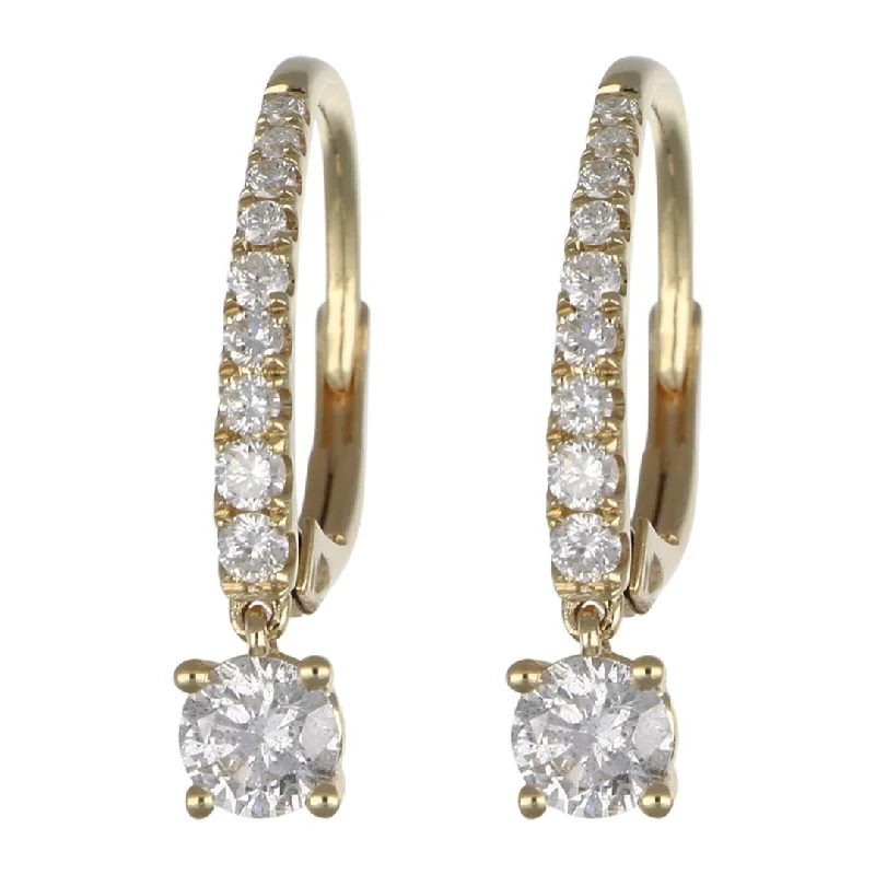 White Diamond Earrings (White Diamond 0.45 cts. White Diamond 0.2 cts.)