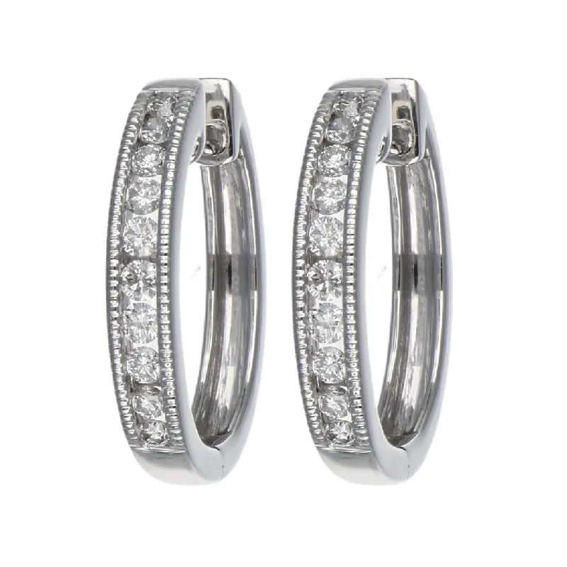 White Diamond Earrings (White Diamond 0.48 cts.)