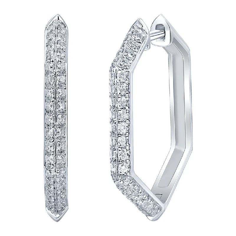 White Diamond Earrings (White Diamond 0.55 cts.)