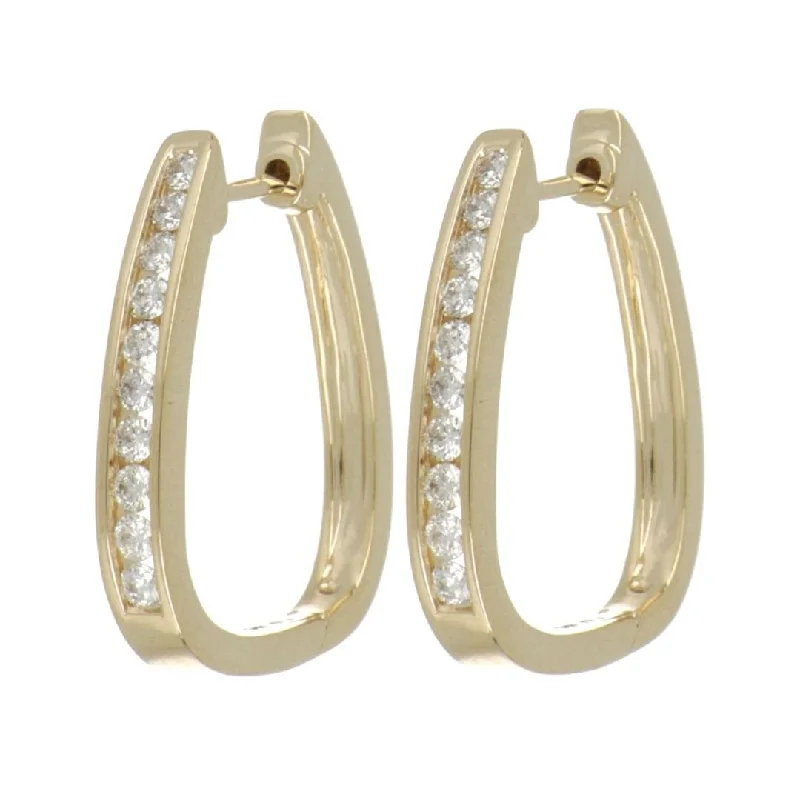 White Diamond Earrings (White Diamond 0.735 cts.)