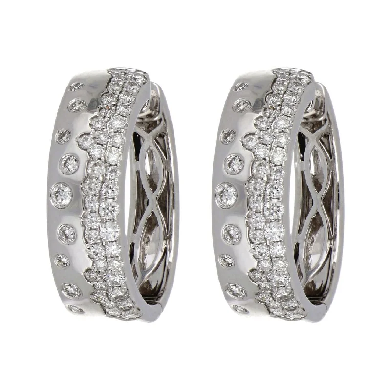 White Diamond Earrings (White Diamond 0.79 cts.)