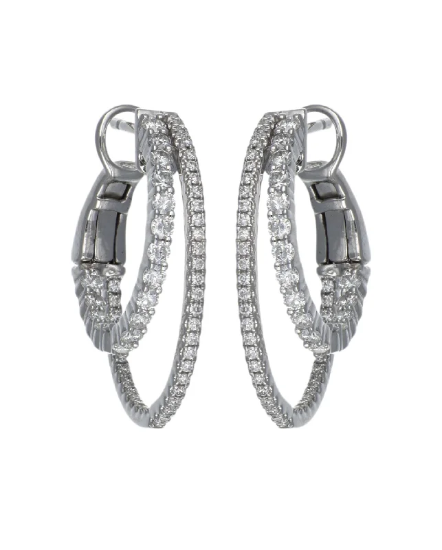 White Diamond Earrings (White Diamond 0.93 cts.)