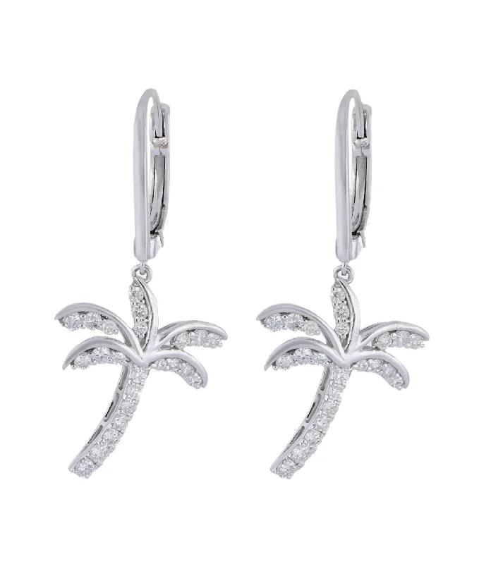 White Diamond Ladies Earrings (White Diamond 0.93 cts.)