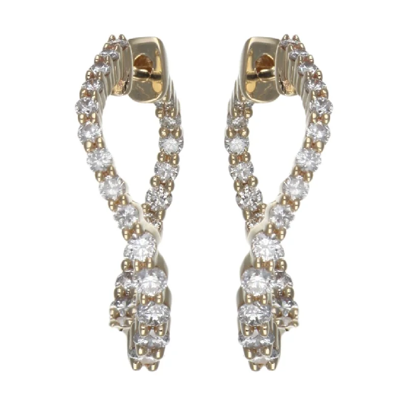 White Diamond Earrings (White Diamond 0.98 cts.)