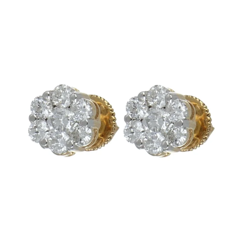 White Diamond Earrings (White Diamond 1.04 cts.)