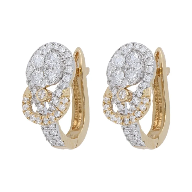 White Diamond Earrings (White Diamond 1.06 cts.)