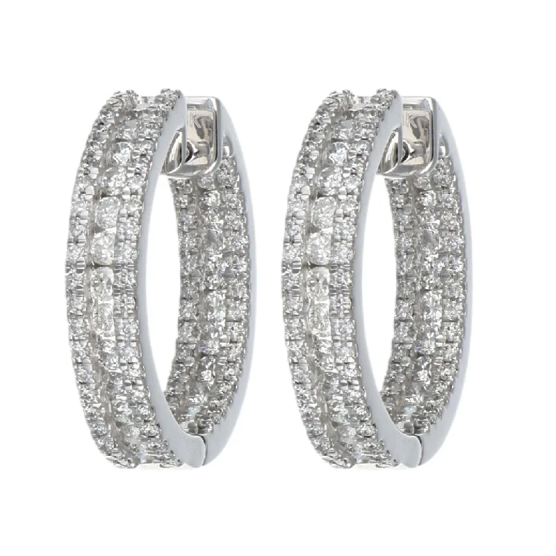 White Diamond Earrings (White Diamond 1.1 cts.)