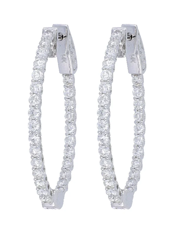 White Diamond Earrings (White Diamond 1.69 cts.)