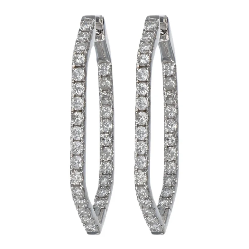 White Diamond Earrings (White Diamond 1.7 cts.)