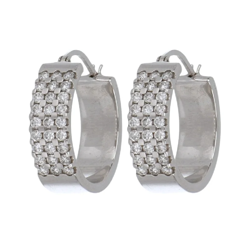 White Diamond Earrings (White Diamond 1 cts.)