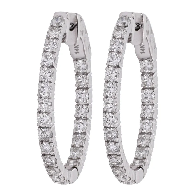 White Diamond Earrings (White Diamond 2.47 cts.)