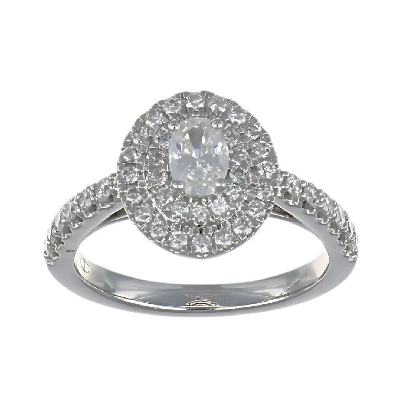 White Diamond Ring (White Diamond 0.38 cts. White Diamond 0.62 cts.)