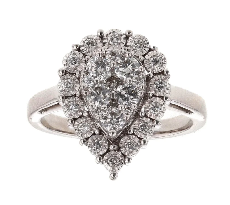 White Diamond Ladies Ring (White Diamond 0.65 cts.)