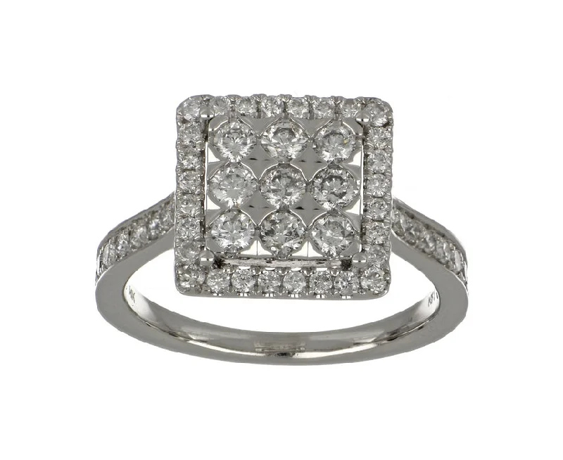 White Diamond Ladies Ring (White Diamond 0.98 cts.)