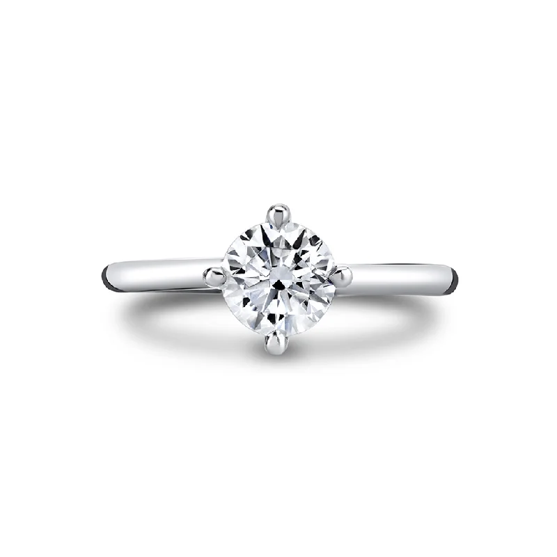 14K White Gold 'Wren' Solitaire Engagement Ring