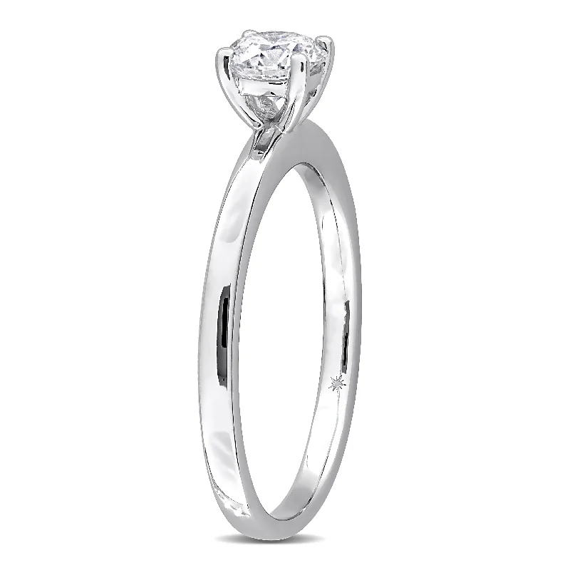 Created Forever 1/2ct TW Lab-Grown Diamond Solitaire Engagement Ring in 10k White Gold