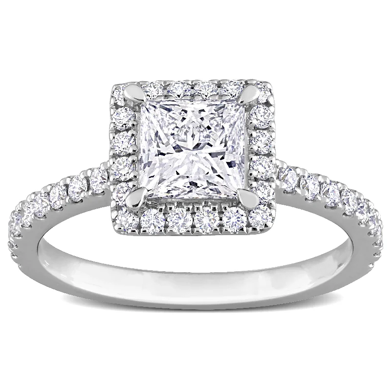 Created Forever 1ct TDW Lab-Grown Diamond Engagement Ring 14k White Gold