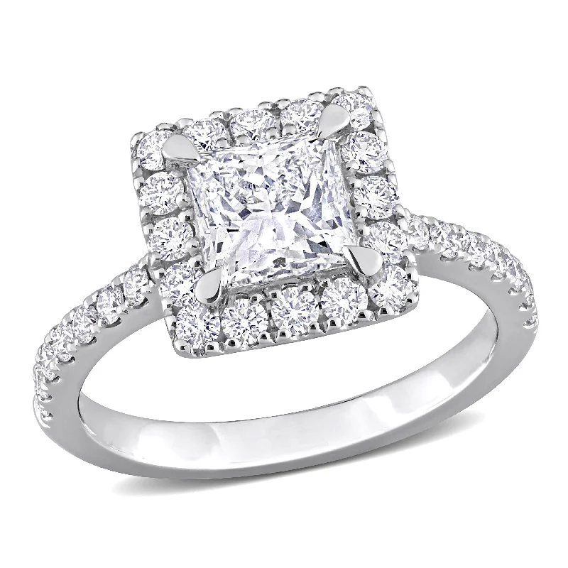 Created Forever 2 3/8ct TDW Lab-Grown Diamond Engagement Ring 14k White Gold