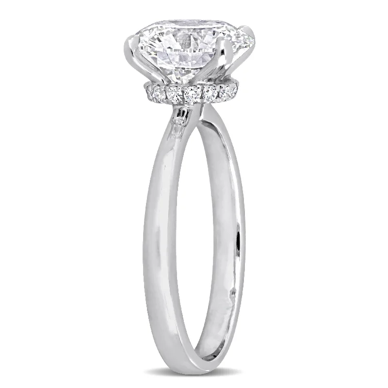 Created Forever 3 1/8ct TW Lab-Grown Diamond Solitaire Engagement Ring in 14k White Gold