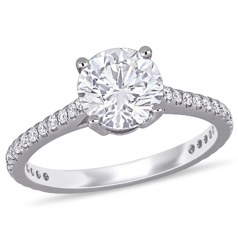 Miadora 1 3/4ct TW Diamond Engagement Ring in 14k White Gold