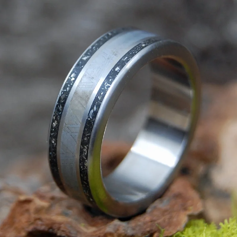 Car Parts And Meteorite | Men's Meteorite, Car Engine Parts & Titanium Wedding Ring