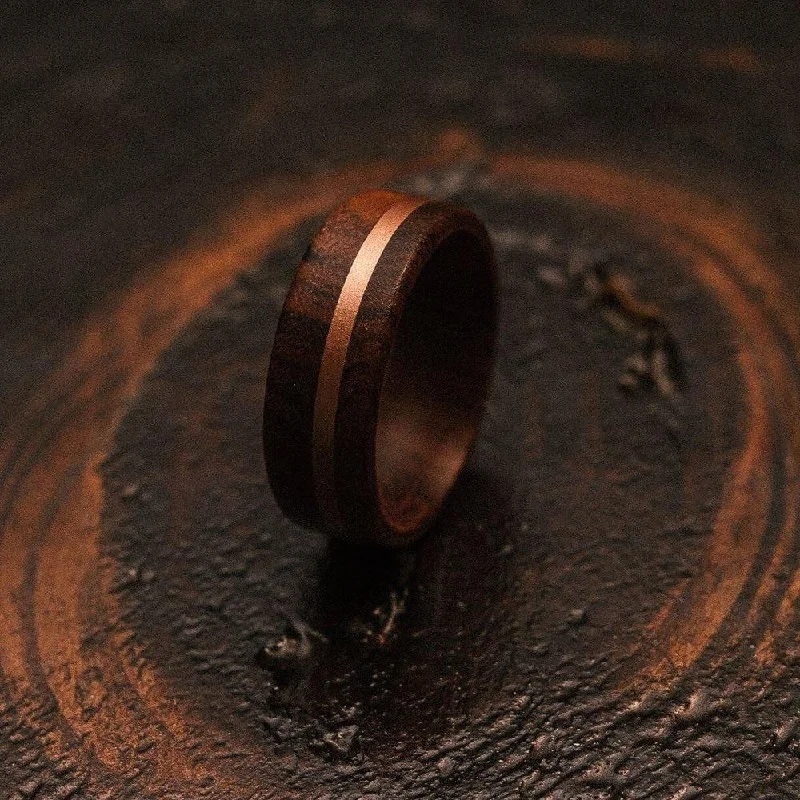 "Circe"  Ironwood X Copper Ring