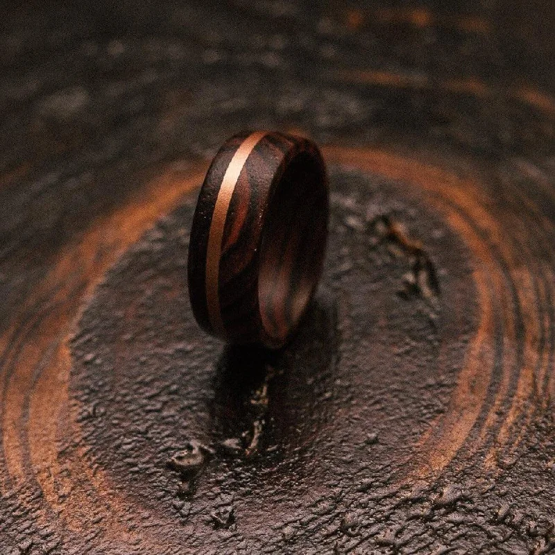 "Circe"  Snakewood X Copper Ring