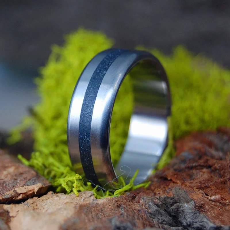 Feel The Heat | Men's Icelandic Lava & Titanium Wedding Ring