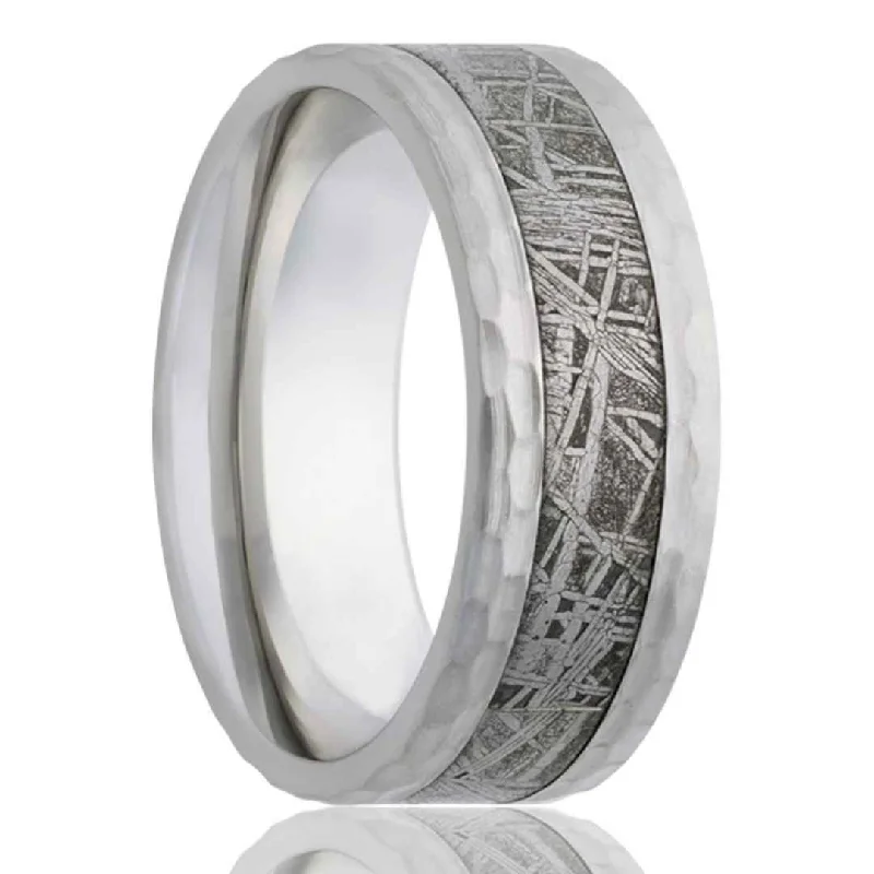 GINTER | Men's Cobalt Wedding Ring | Meteorite | 8mm