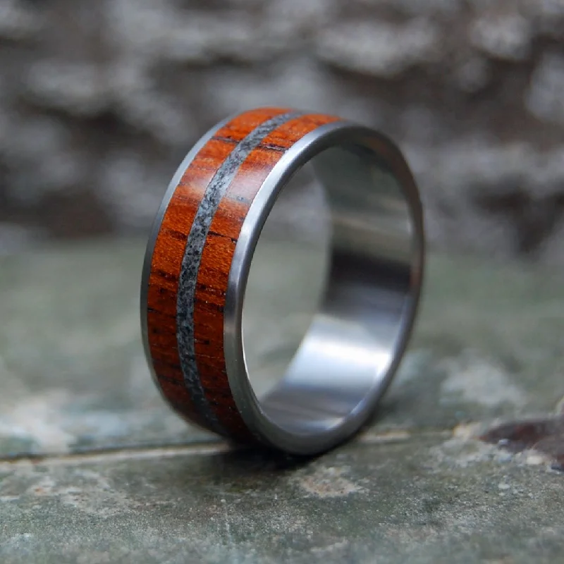 Good On Ya | Men's Australian Sand, Gum Tree & Titanium Wedding Ring