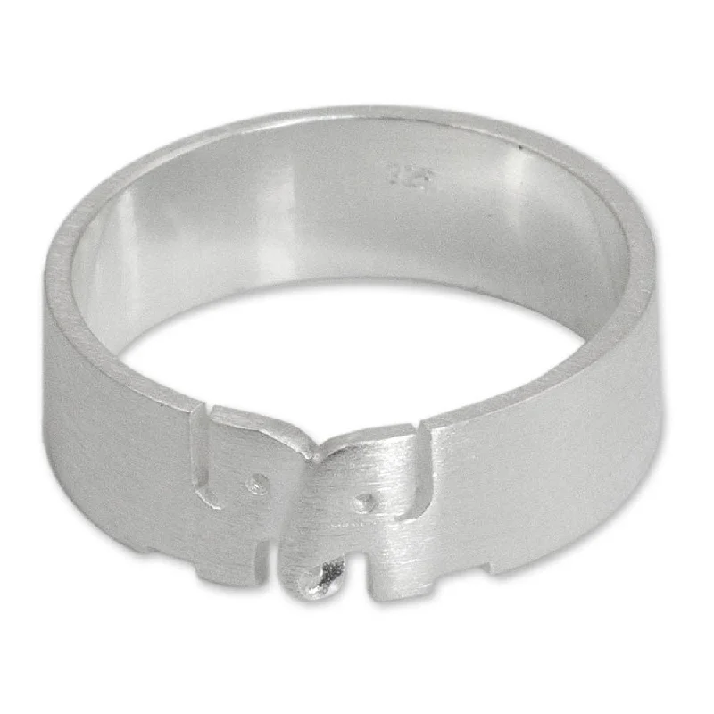 Handmade Sterling Silver 'Love for Life' Band Ring (Thailand)