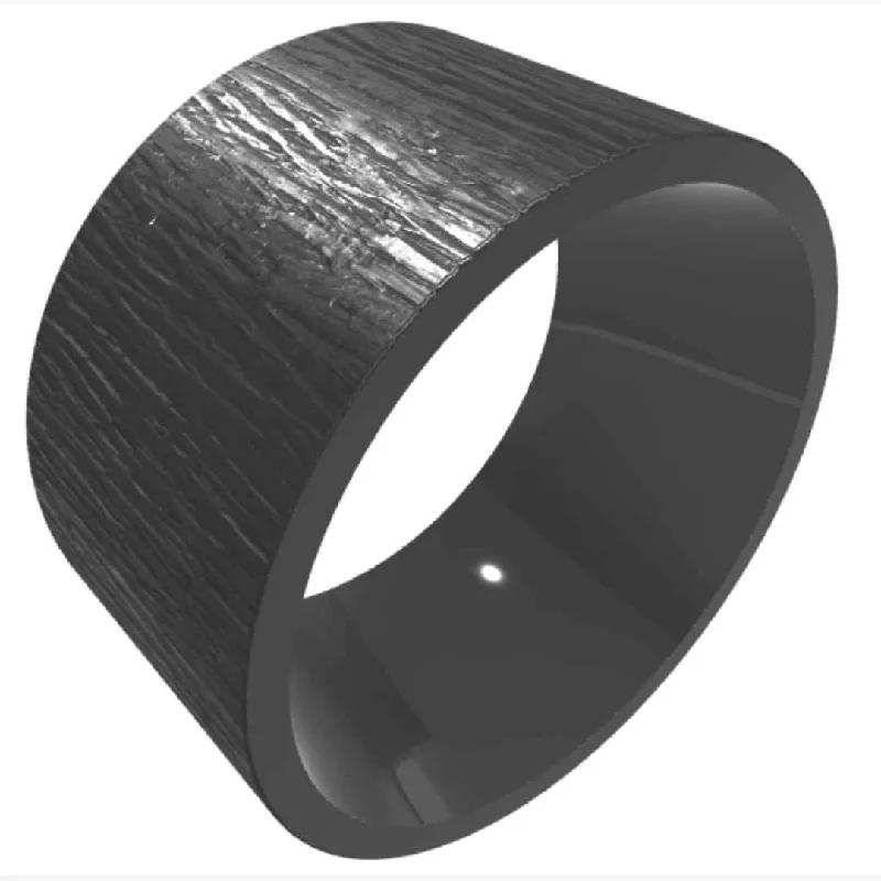 JUDE | Men's Zirconium Wedding Ring | 10mm & 12mm