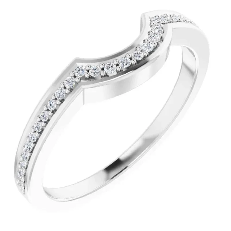 JULIETTE | Women's Contour Wedding Ring | Diamonds