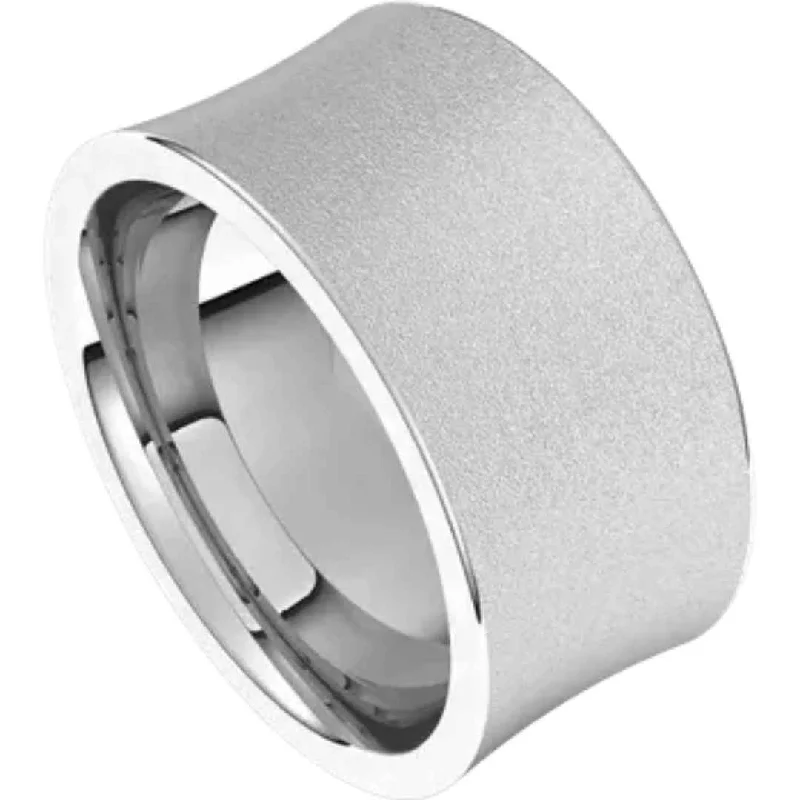 KELVIN | Men's Concave Wedding Ring | 10mm