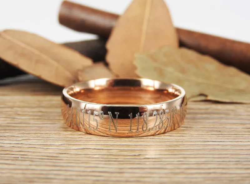 Latitude Longitude Ring, Coordinate Ring, Longitude Latitude, Personalized Ring, Personalized Jewelry,ring coordinates