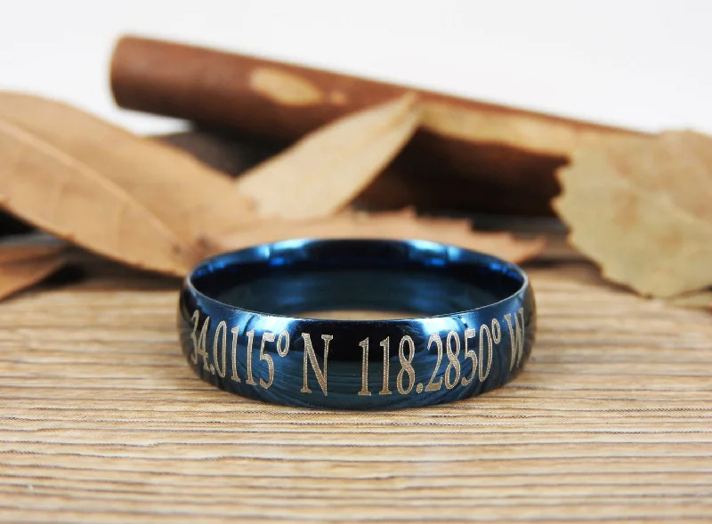 Latitude Longitude Ring, Coordinate Ring, Longitude Latitude, Personalized Ring, Personalized Jewelry,ring coordinates