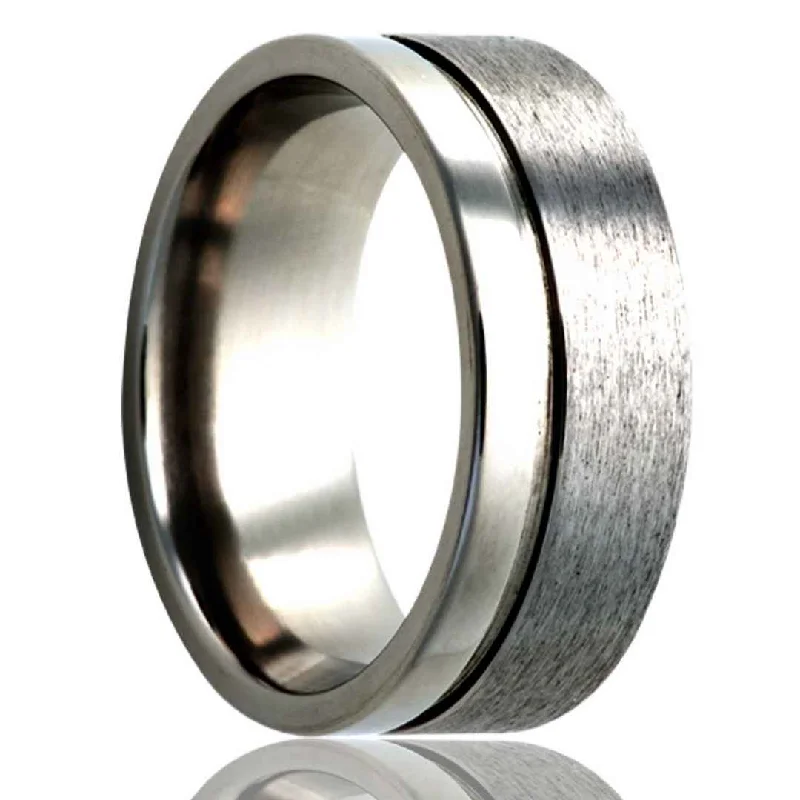 SAMUEL | Men's Titanium Wedding Ring | 6mm & 8mm